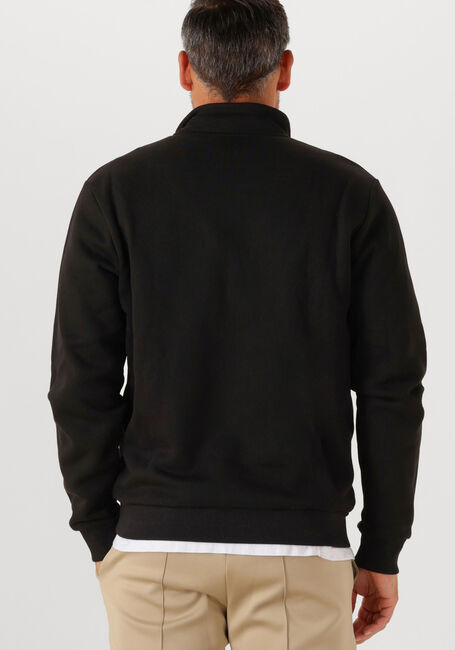 Schwarze LES DEUX Sweatshirt FELIPE PATCH HALF ZIP - large
