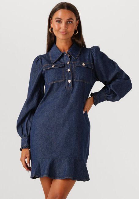 Dunkelblau NEO NOIR Minikleid NIKKO DENIM DRESS - large