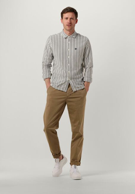 Hellblau CAST IRON Casual-Oberhemd LONG SLEEVE SHIRT JERSEY STRIPE WITH STRUCTURE - large