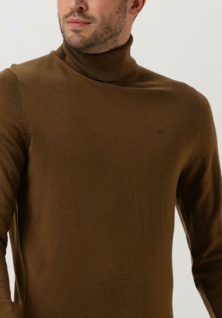 Grüne CALVIN KLEIN Rollkragenpullover MERINO TURTLE NECK - large