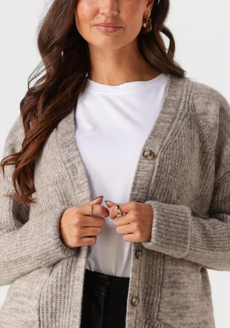 Graue SELECTED FEMME Strickjacke SLFALVA LS KNIT CARDIGAN - large