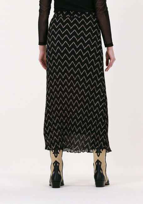 Schwarze MODSTRÖM Midirock NELLE PRINT SKIRT - large