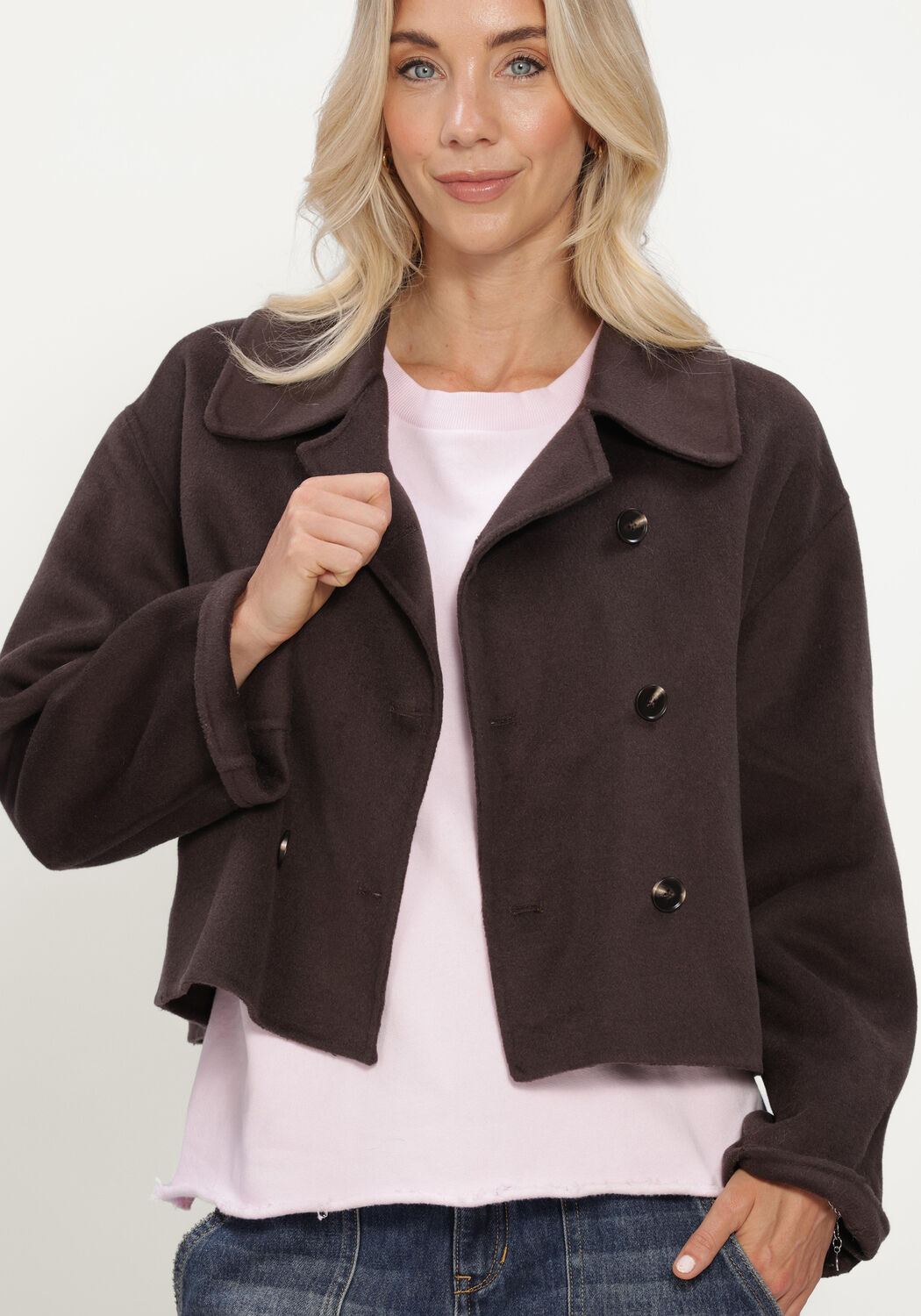Braune CIRCLE OF TRUST Jack HEATHER JACKET - large