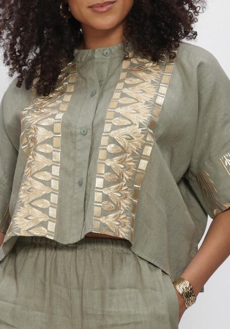Gr&uuml;ne GREEK ARCHAIC KORI Blusen S26K-2075047 - large