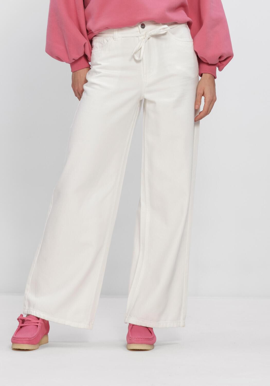 Blaue OBJECT Wide jeans OBJROSIE MW WIDE JEANS - large