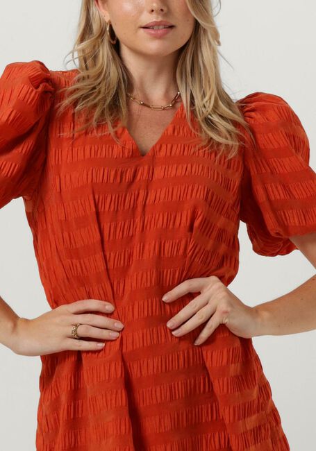 Orangene MODSTRÖM Minikleid DINOMD DRESS - large