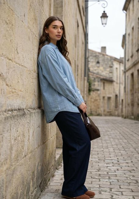 Hellblau ANOTHER LABEL Top ALBOISY SHIRT L/S - large