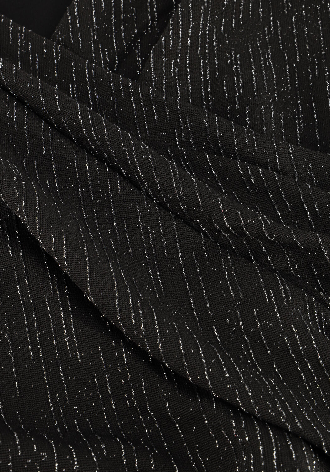 Schwarze COLOURFUL REBEL Minikleid BRYSSA LUREX STRIPES PADDED DRESS - large