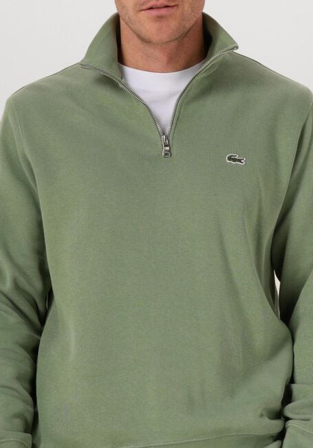 Grüne LACOSTE Pullover REGULAR FIT HIGH NECK ZIPPED SWEATSHIRT - large