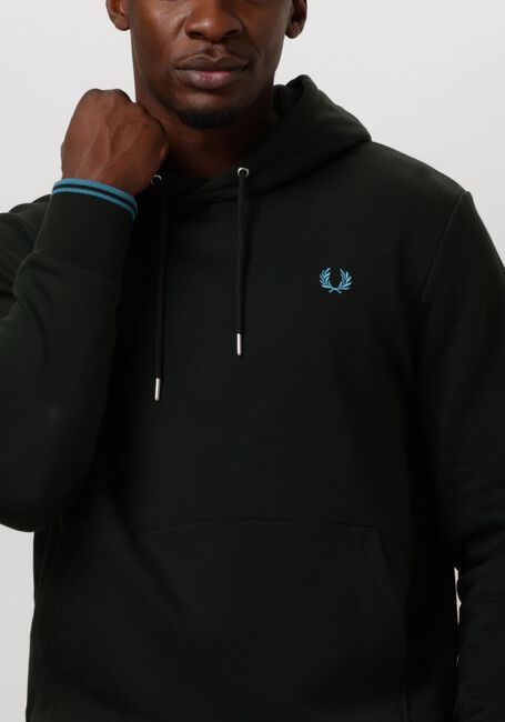 Grüne FRED PERRY Pullover & Cardigans TIPPED HOODED SWEATSHIRT - large