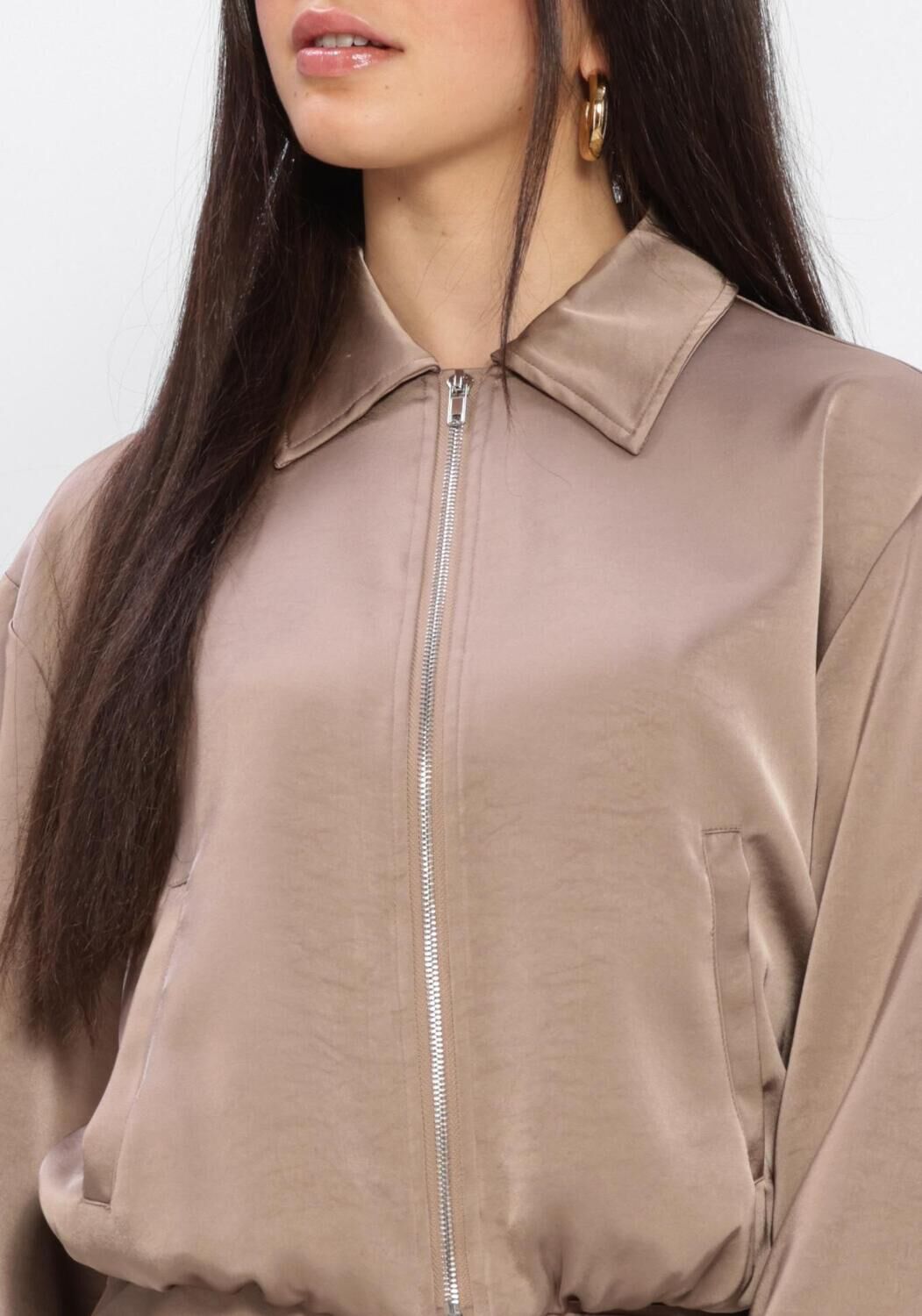 Taupe NEO NOIR Jacken DENIELLE HEAVY SATEEN JACKET - large