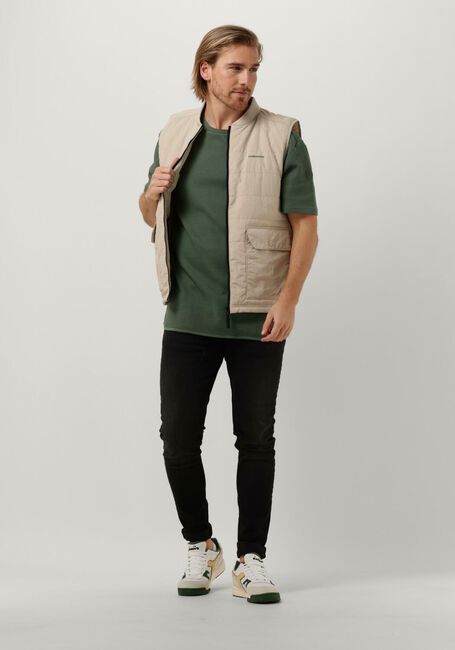 Olive PUREWHITE T-shirt TSHIRT WITH WAFFLE STRUCTURE - large