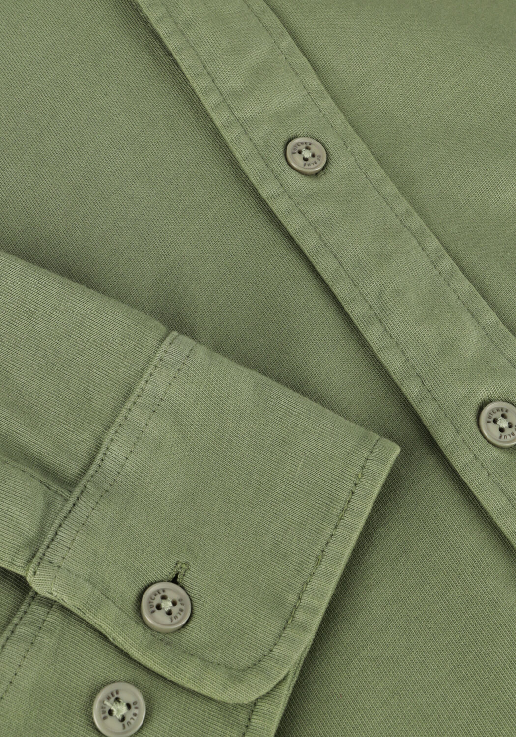 Gr&uuml;ne BUTCHER OF BLUE Casual-Oberhemd AIDAN JERSEY SHIRT - large