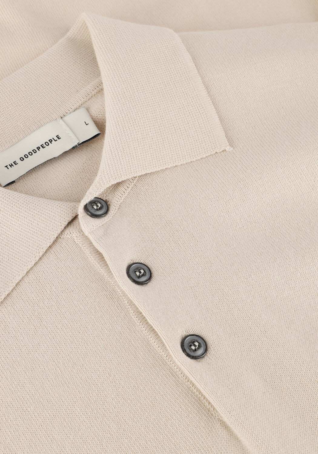 Sand THE GOODPEOPLE Polo-Shirt PLAN - large