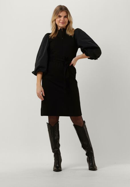 Schwarze SUMMUM Minikleid DRESS PUNTO MILANO - large