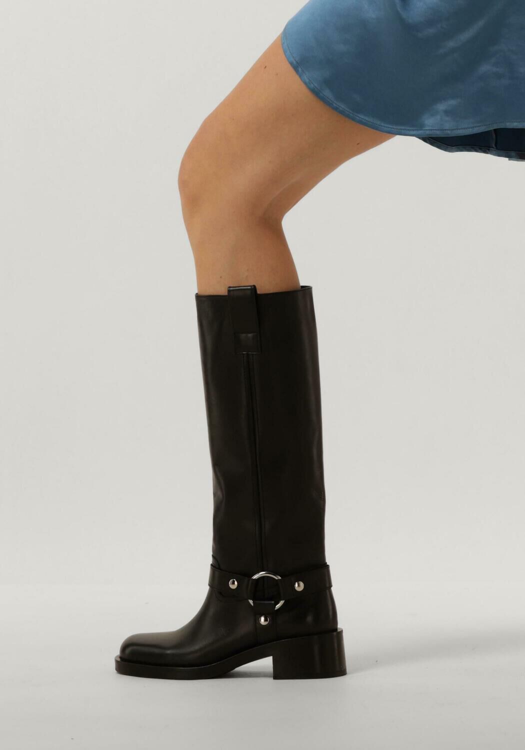 Schwarze ELENA IACHI Hohe Stiefel A5603 - large