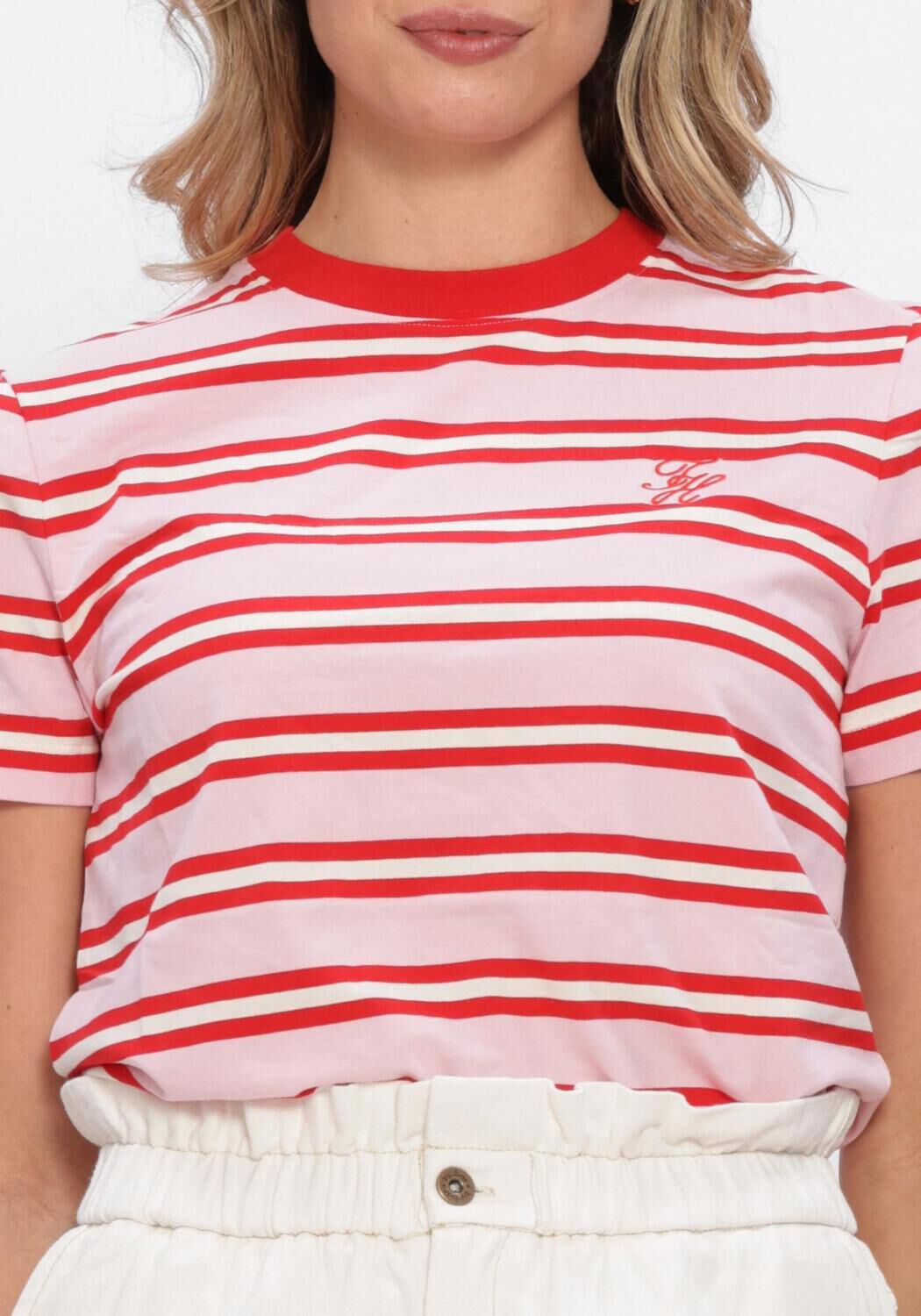 Rosane TOMMY HILFIGER T-shirt TH SCRIPT REG C-NK SS TEE - large