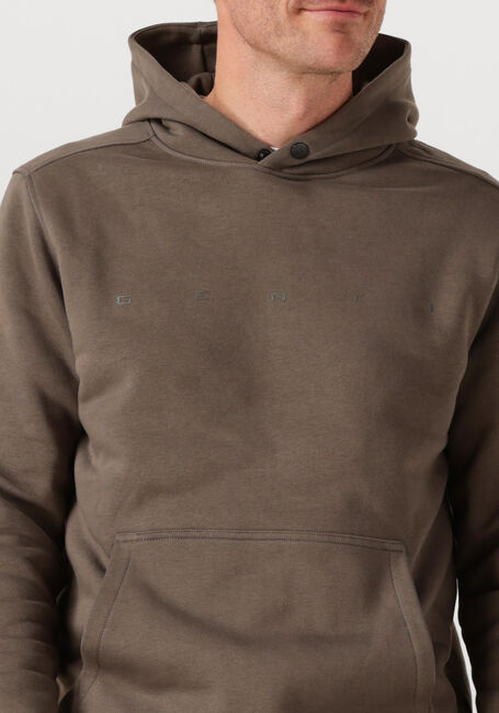 Taupe GENTI Pullover BASIC LOGO HOODIE - large