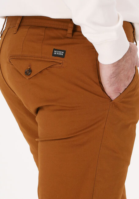 Cognacfarbene SCOTCH & SODA Chino STUART REGULAR SLIM-FIT - large