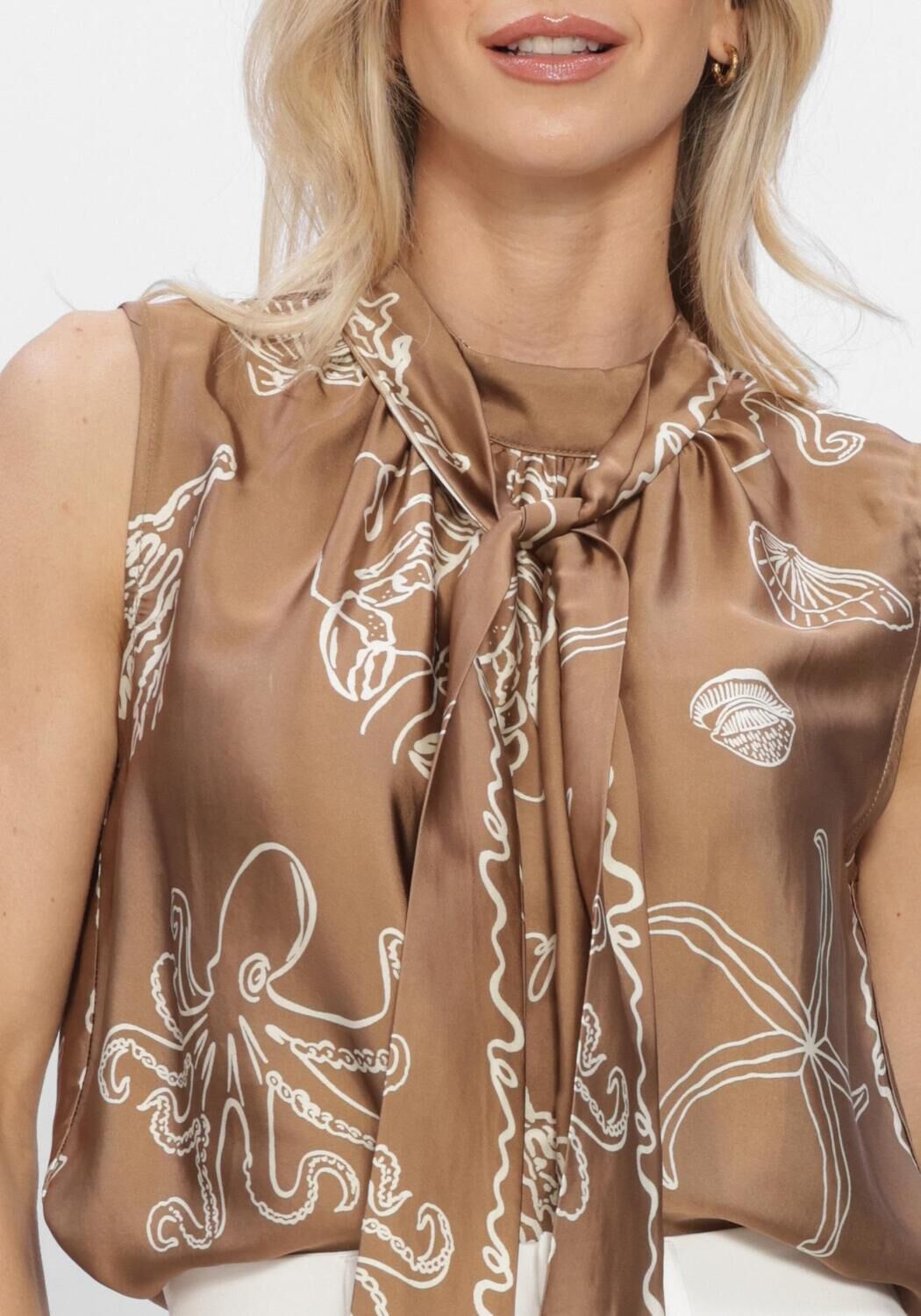 Sand NUKUS Top NOOMI TOP PRINT - large