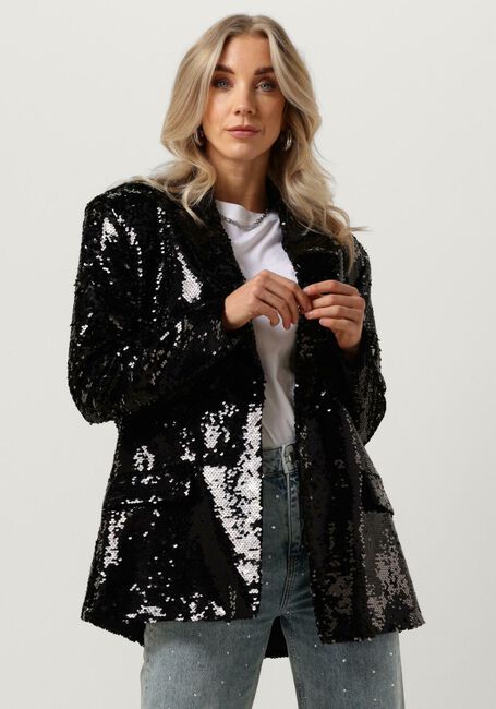 Schwarze ALIX THE LABEL Blazer LADIES WOVEN SEQUIN BLAZER - large