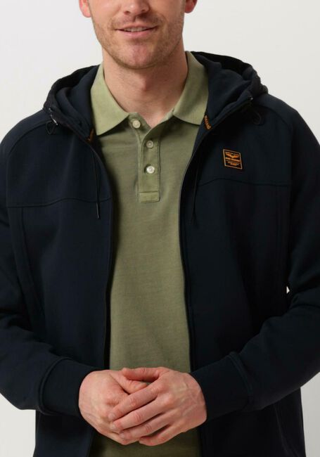 Blaue PME LEGEND Jack ZIP JACKET INTERLOCK SWEAT - large