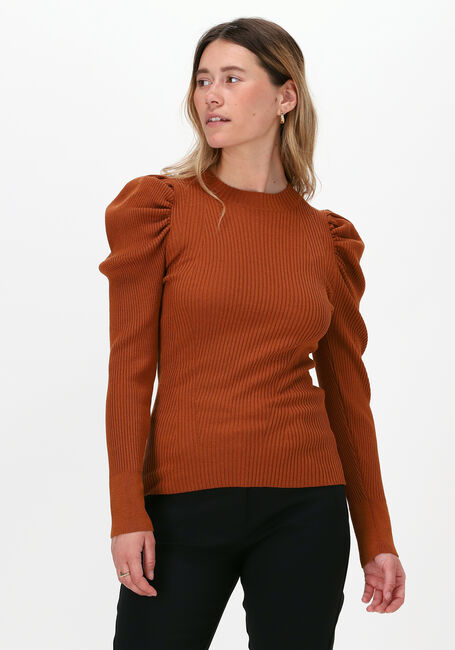 Braune SECOND FEMALE Rollkragenpullover CANILLU KNIT O-NECK - large