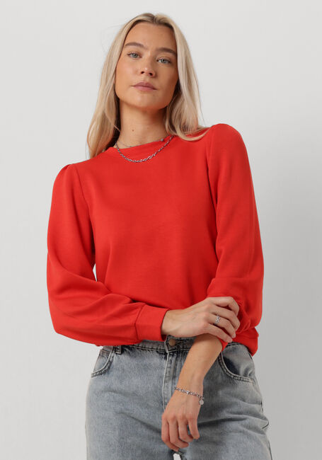 Rote MSCH COPENHAGEN Pullover MSCHIMA Q PUFF SWEATSHIRT - large