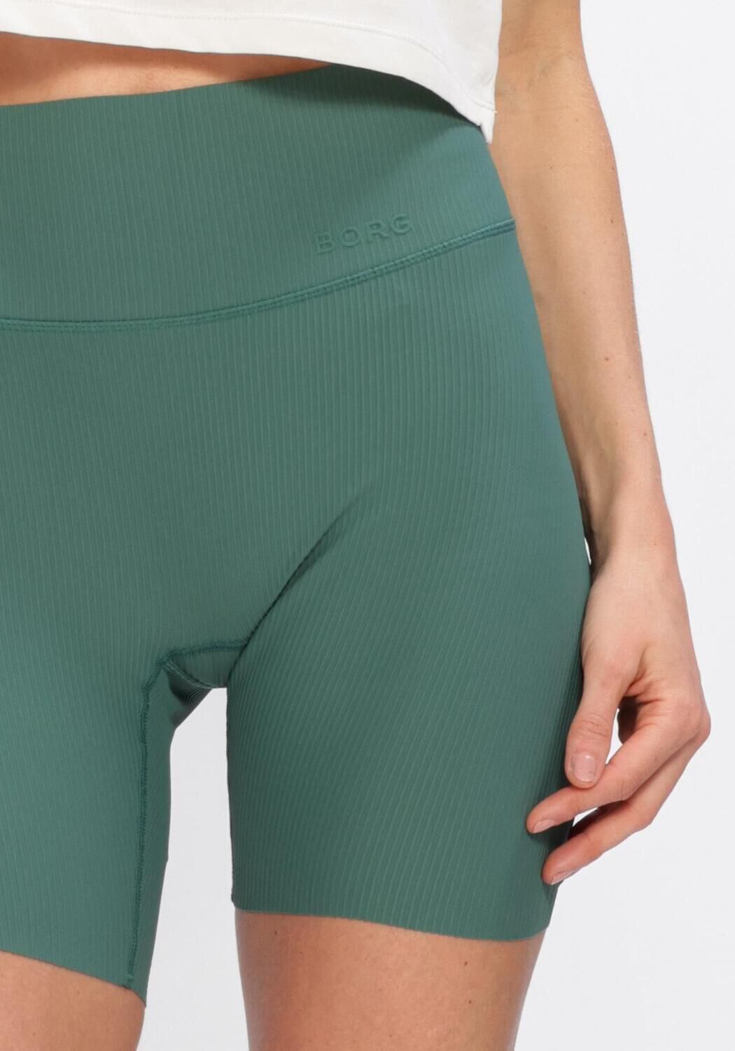 Gr&uuml;ne BJORN BORG Hosen STUDIO RIBBED SHORTS - large