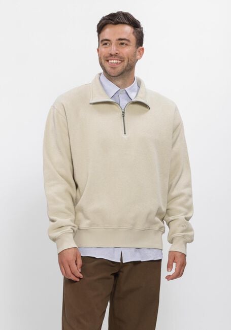 Beige FOR&Eacute;T Pullover RAIN HALFZIP SWEATSHIRT - large