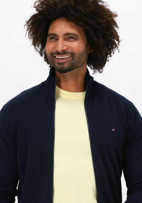 Dunkelblau TOMMY HILFIGER Strickjacke 1985 ZIP THROUGH - large