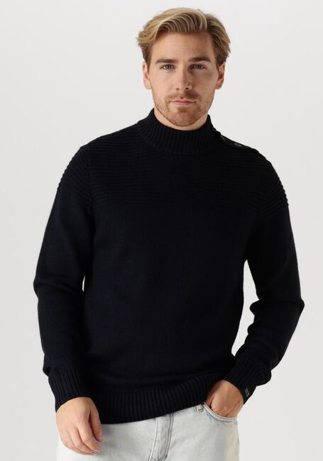Dunkelblau BUTCHER OF BLUE Pullover MORRIS MOCK BTN - large