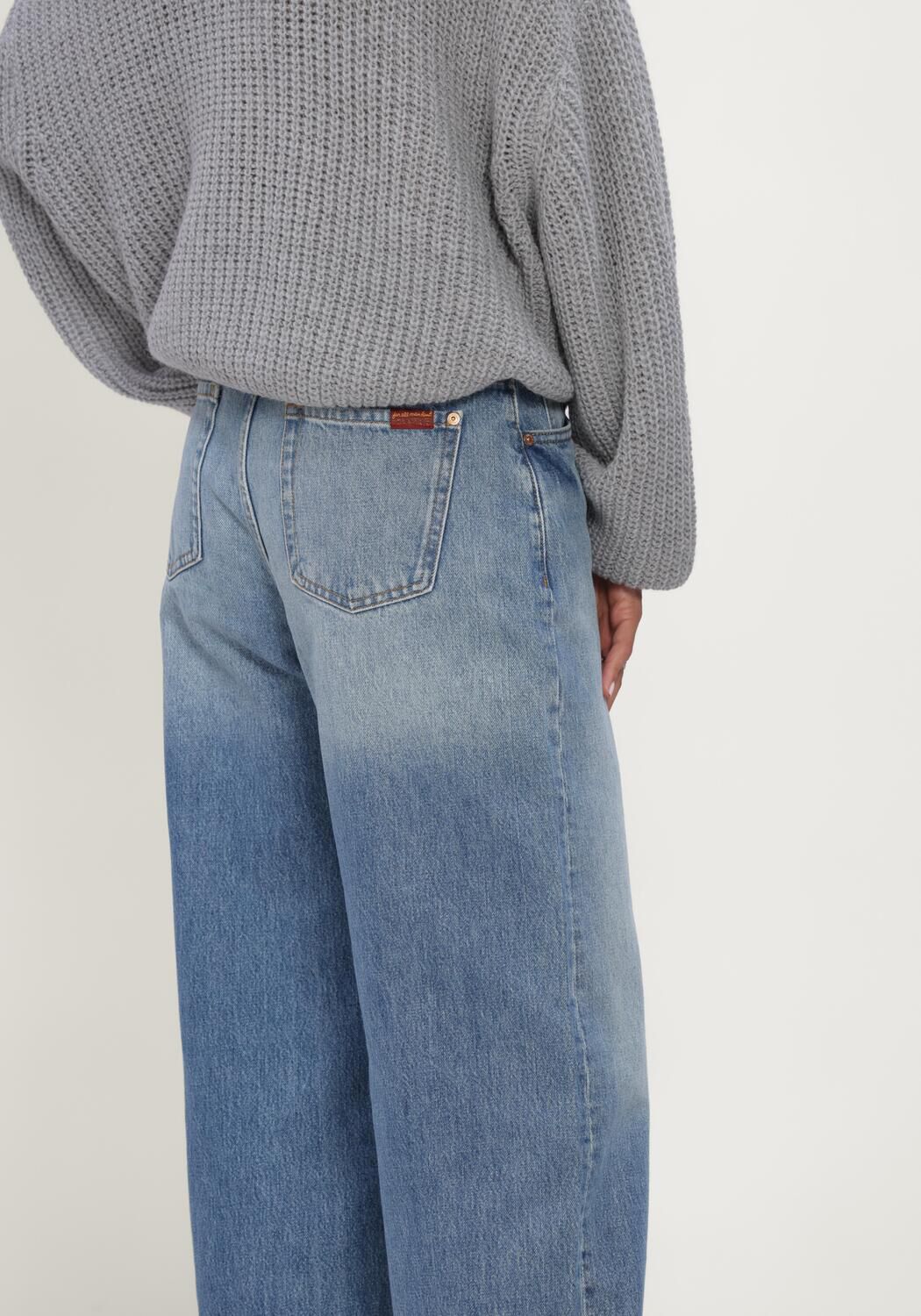 Blaue 7 FOR ALL MANKIND Barrel jeans BONNIE CURVILINEAR SKYFROST - large