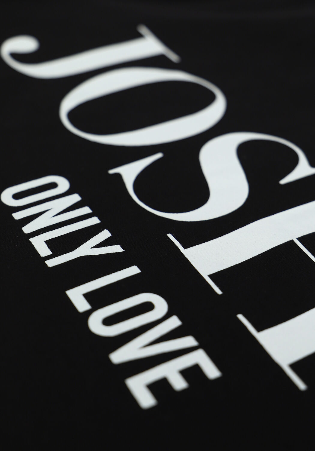 Schwarze JOSH V T-shirt TEDDY ONLY LOVE - large