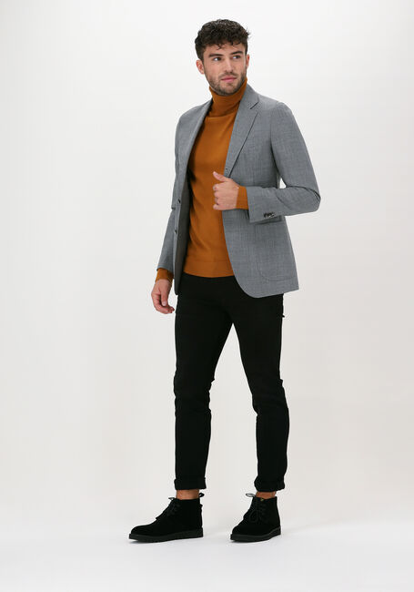 Orangene SELECTED MEN Rollkragenpullover SLHTOWN MERINO COOLMAX KNIT RO - large