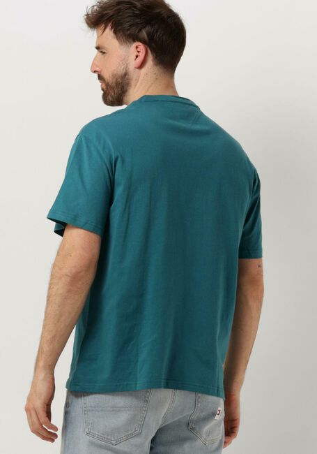 Grüne TOMMY JEANS T-shirt TJM REG POPCOLOR VARSITY TEE - large