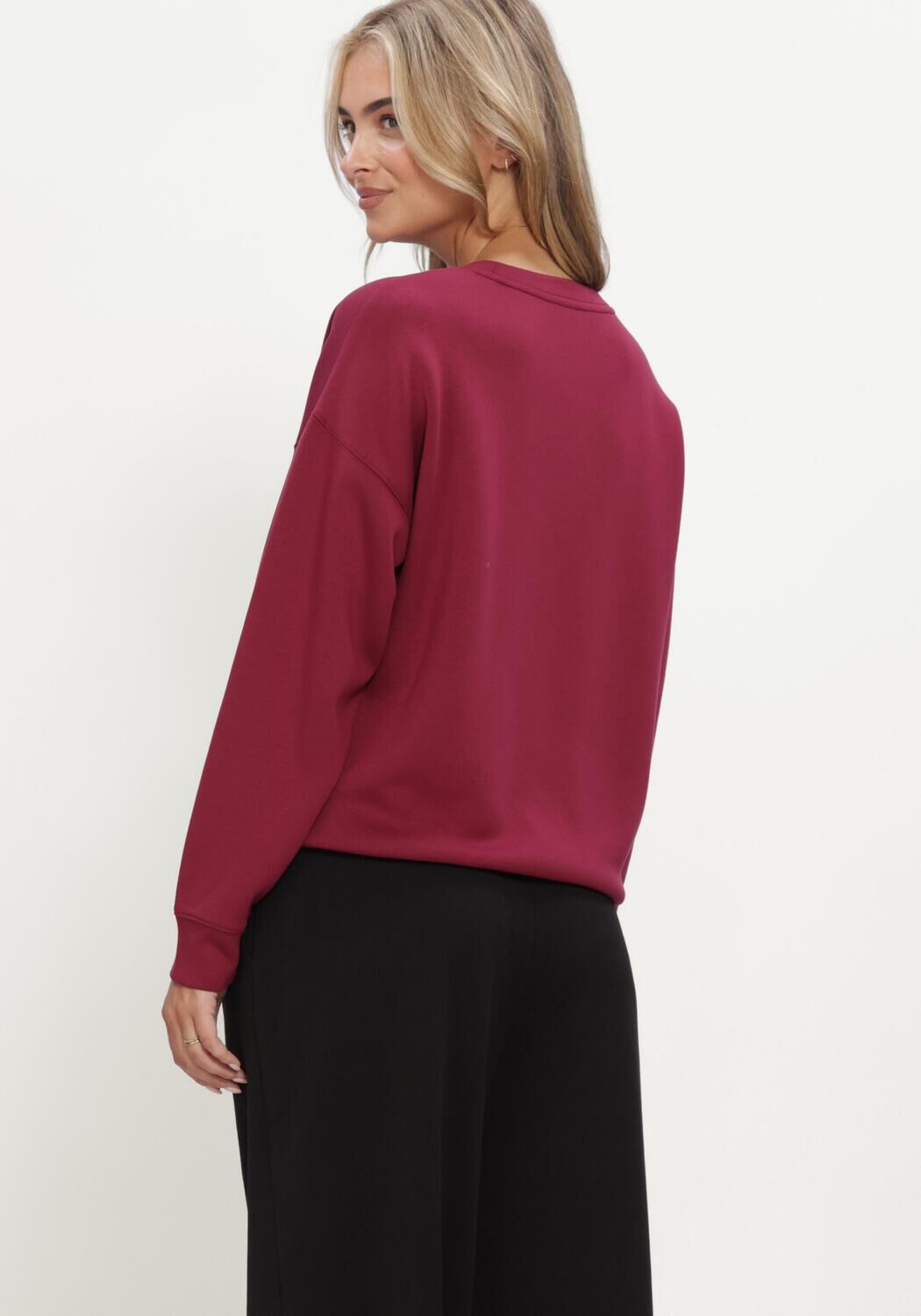 Bordeaux MSCH COPENHAGEN Pullover MSCHIMA Q SWEATSHIRT - large