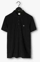 Schwarze CAST IRON Polo-Shirt SHORT SLEEVE POLO ORGANIC COTTON PIQUE ESSENTIAL