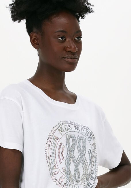 Weiße MOS MOSH T-shirt LEAH HOLI TEE - large