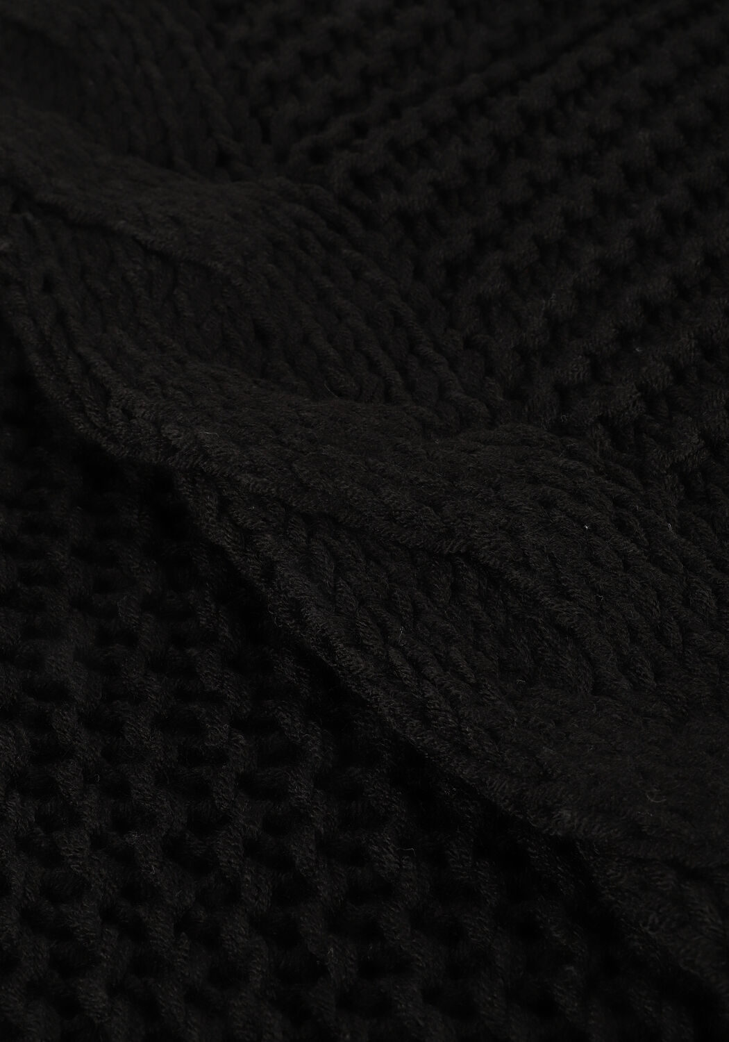 Schwarze NA-KD Pullover CABLE KNITTED SWEATER - large