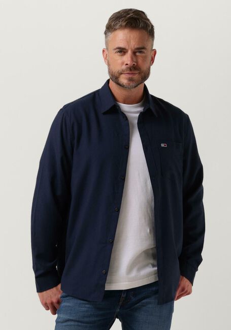 Dunkelblau TOMMY JEANS Overshirt TJM SOLID FLANNEL SHIRT - large