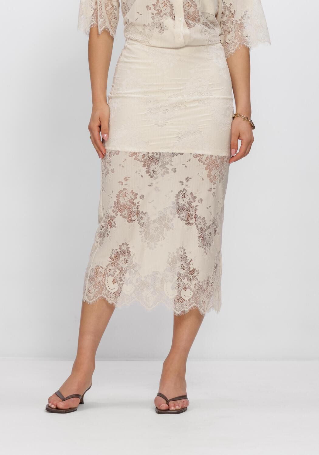 Beige EDITED R&ouml;cke SHARON SKIRT - large