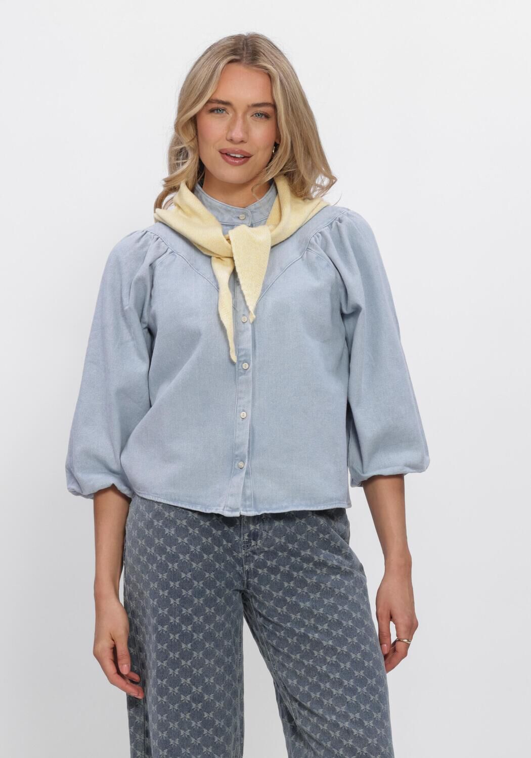 Blaue MINUS Blusen MSNEW SOLENE DENIM SHIRT - large