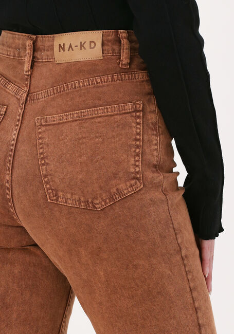 Rost RIANNE MEIJER x NA-KD Straight leg jeans HIGH WAIST RAW EDGE DENIM - large