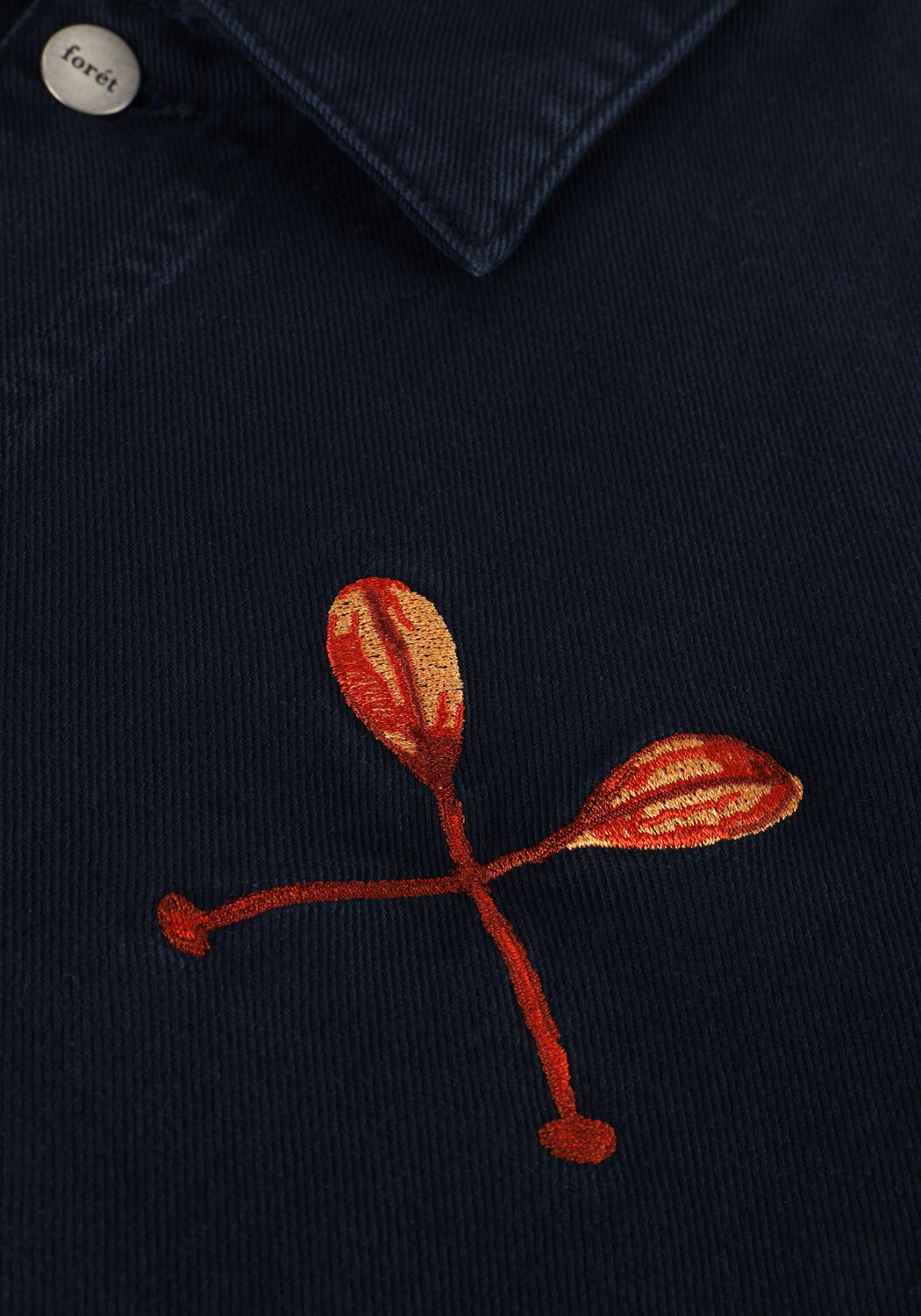 Blaue FOR&Eacute;T Overshirt NOWHERE OVERSHIRT - large