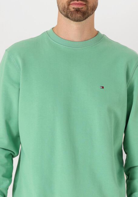 Grüne TOMMY HILFIGER Pullover ESSENTIAL TERRY CREWNECK - large