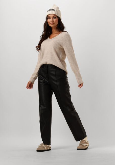 Beige SELECTED WOMEN Pullover SLFLULU NEW LS KNIT V-NECK B NOOS - large