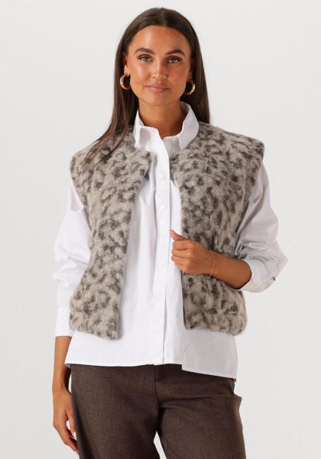 Mehrfarbige/Bunte BY-BAR Gilet MAGGIE SLEEVELESS LEO JACKET - large