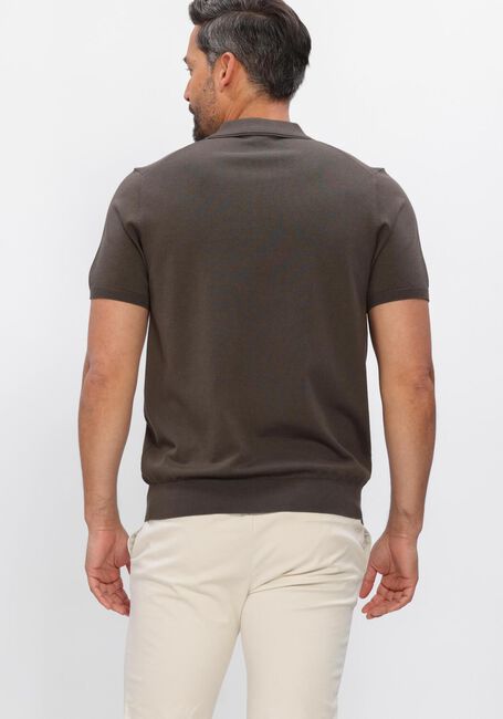 Braune PROFUOMO Polo-Shirt POLO SS LUXURY BASIC - large