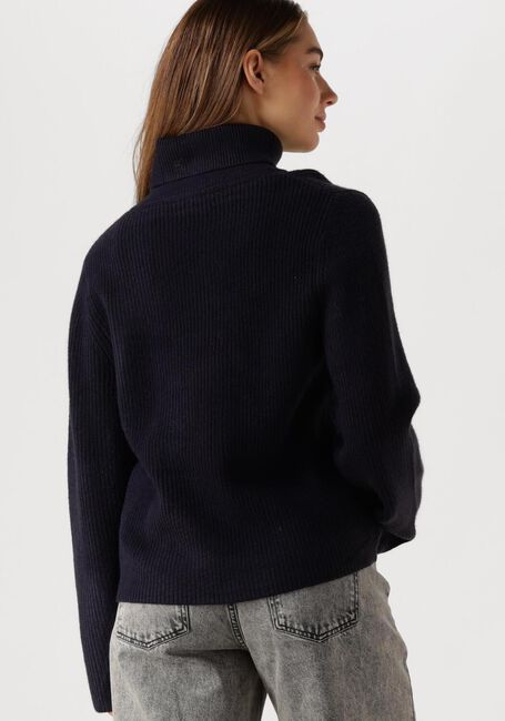 Blaue CO'COUTURE Rollkragenpullover ROW RIB ROLLNECK - large
